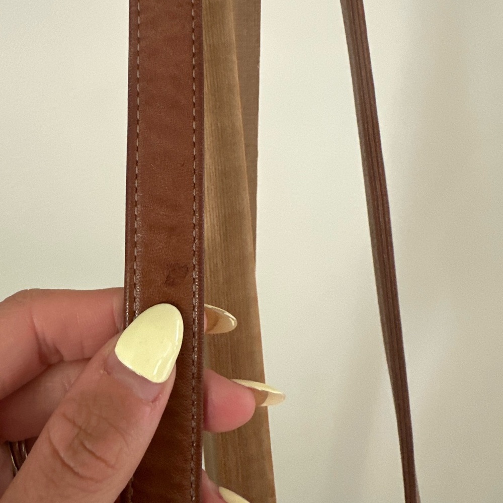 Vintage Fossil Leather Multicolor Patchwork Women… - image 3